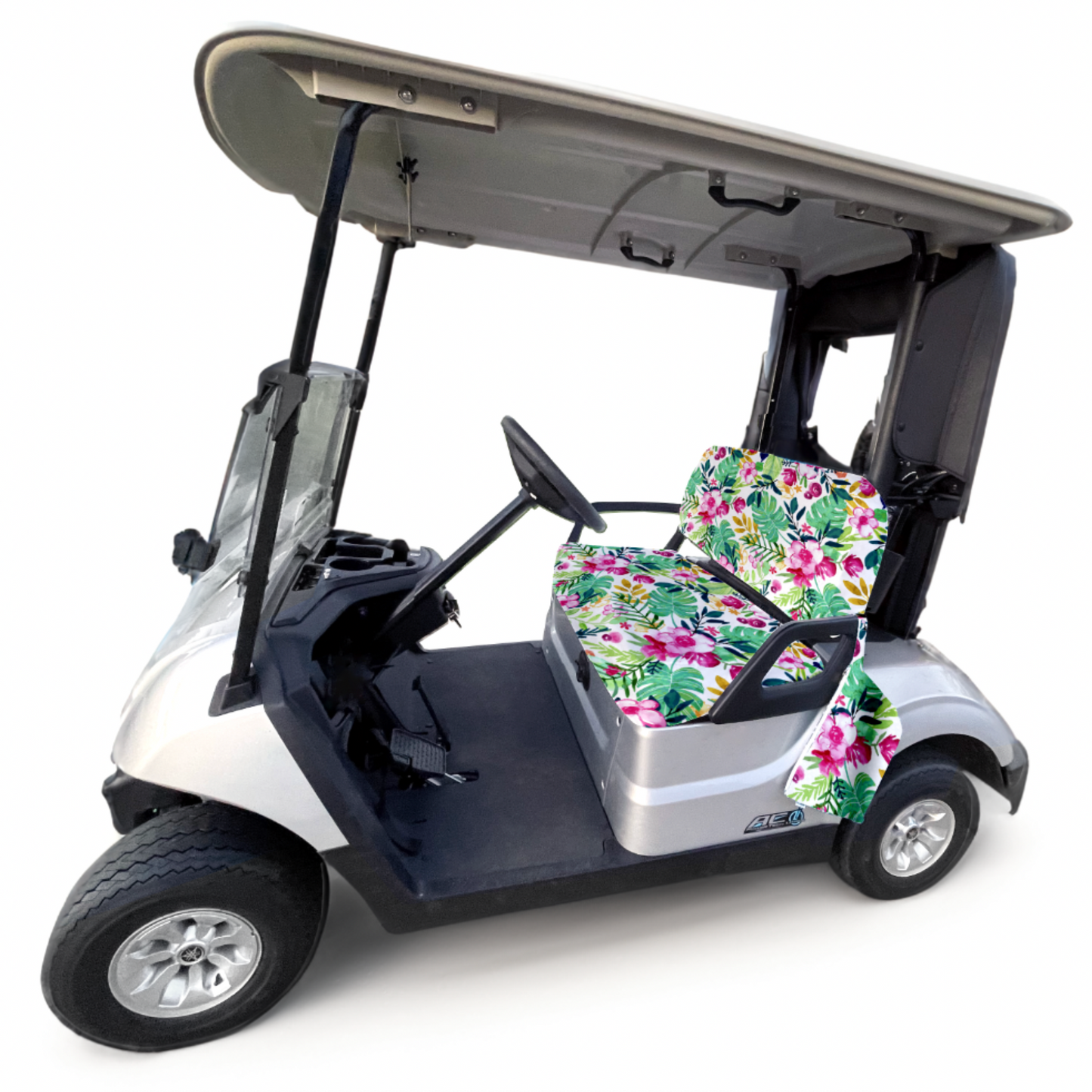 Golf Cart Seat Bottom And Back Cover Set