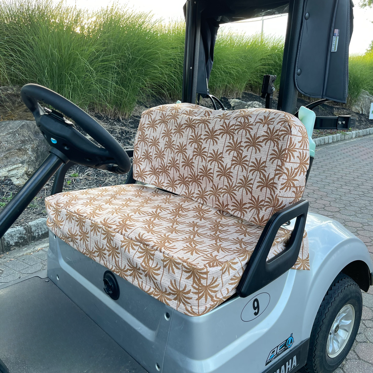 Golf Cart Seat Bottom And Back Cover Set