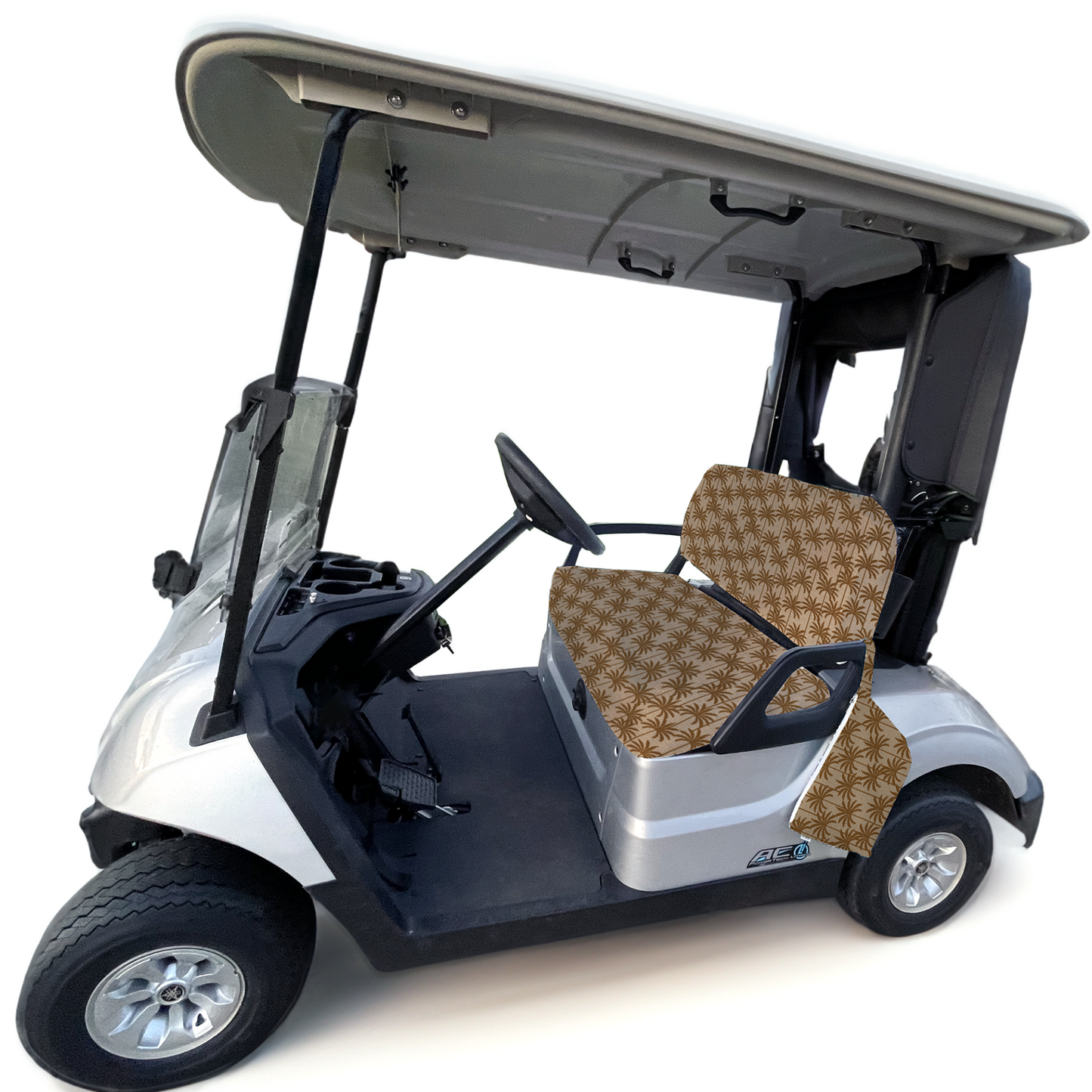 Golf Cart Seat Bottom And Back Cover Set