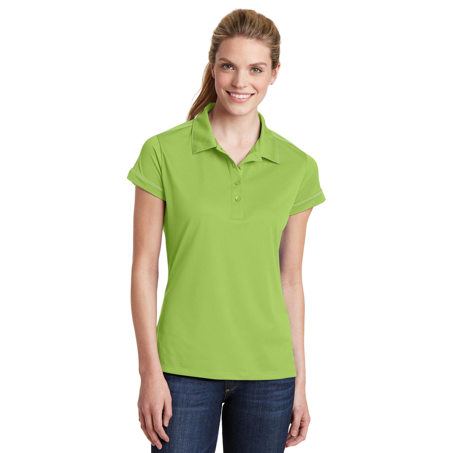 Sports-Tek Ladies Accent Polo