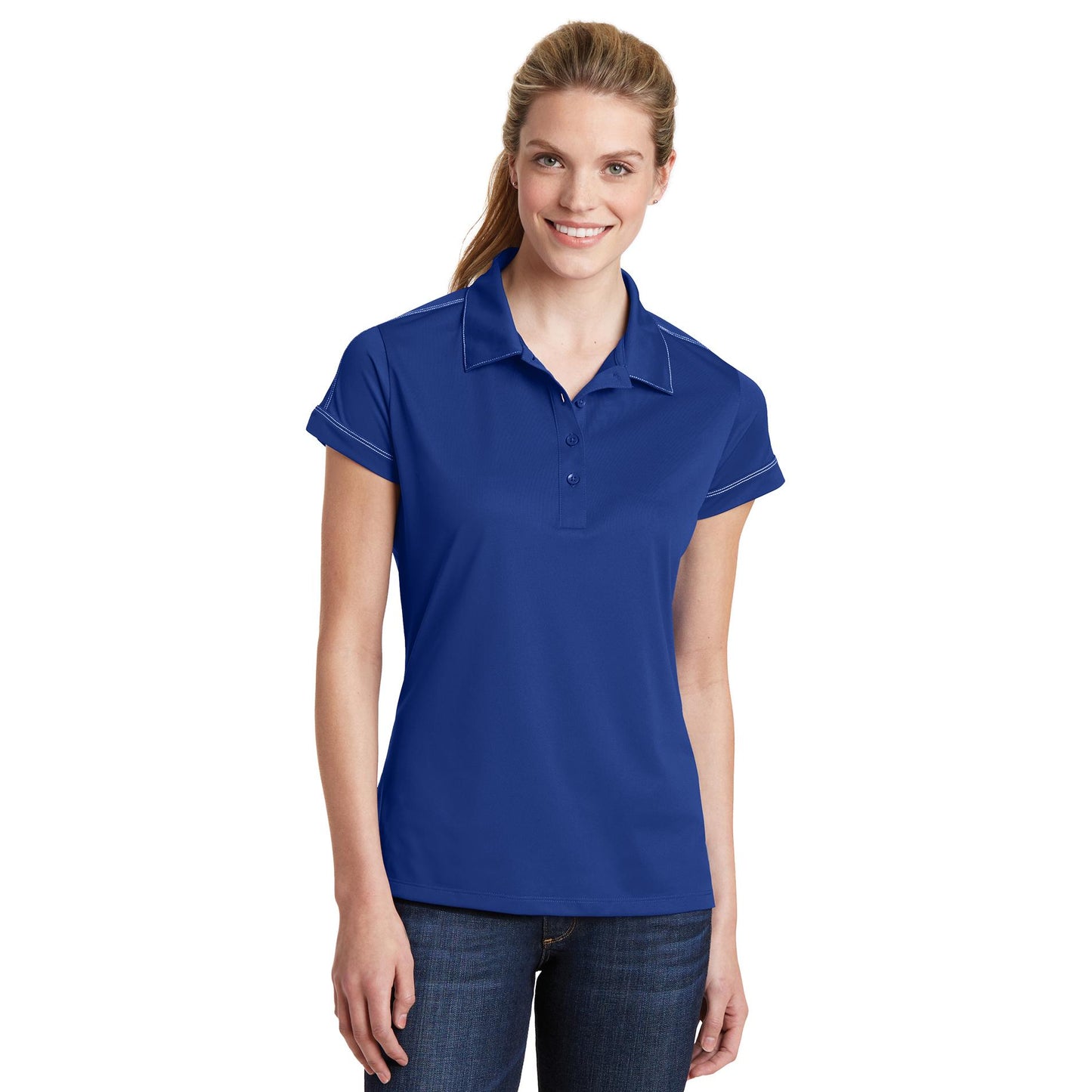 Sports-Tek Ladies Accent Polo