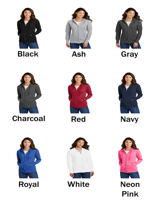 Ladies Hoodie Full Zipper