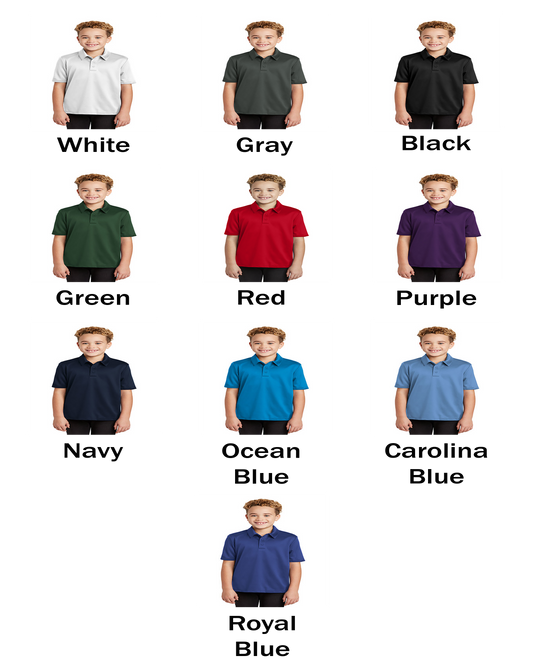 Youth Unisex Silk Touch Polo